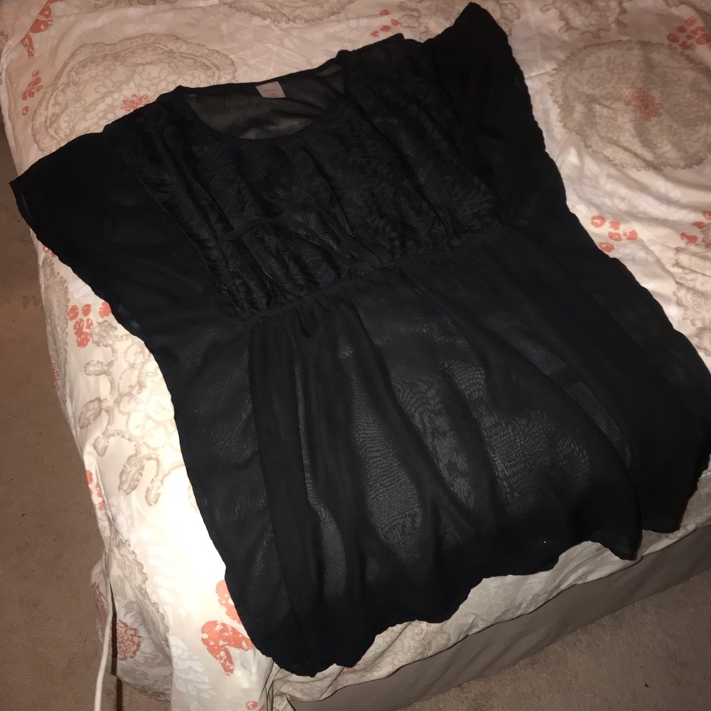 Black Sheer Swimsuit Cover Up